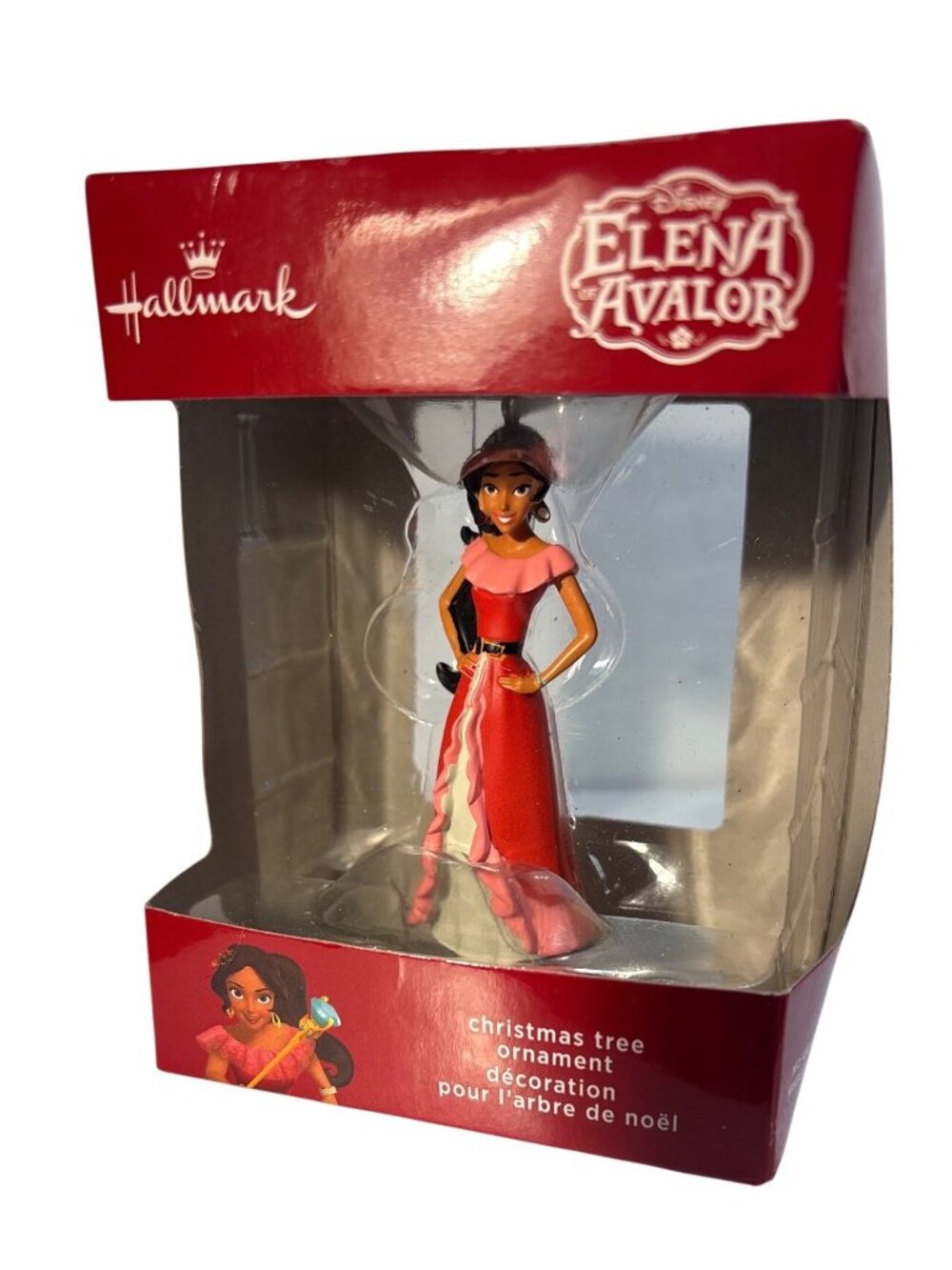 Disney Elena Of Avalor Hallmark Christmas Tree Ornament 3.5" Red Dress New